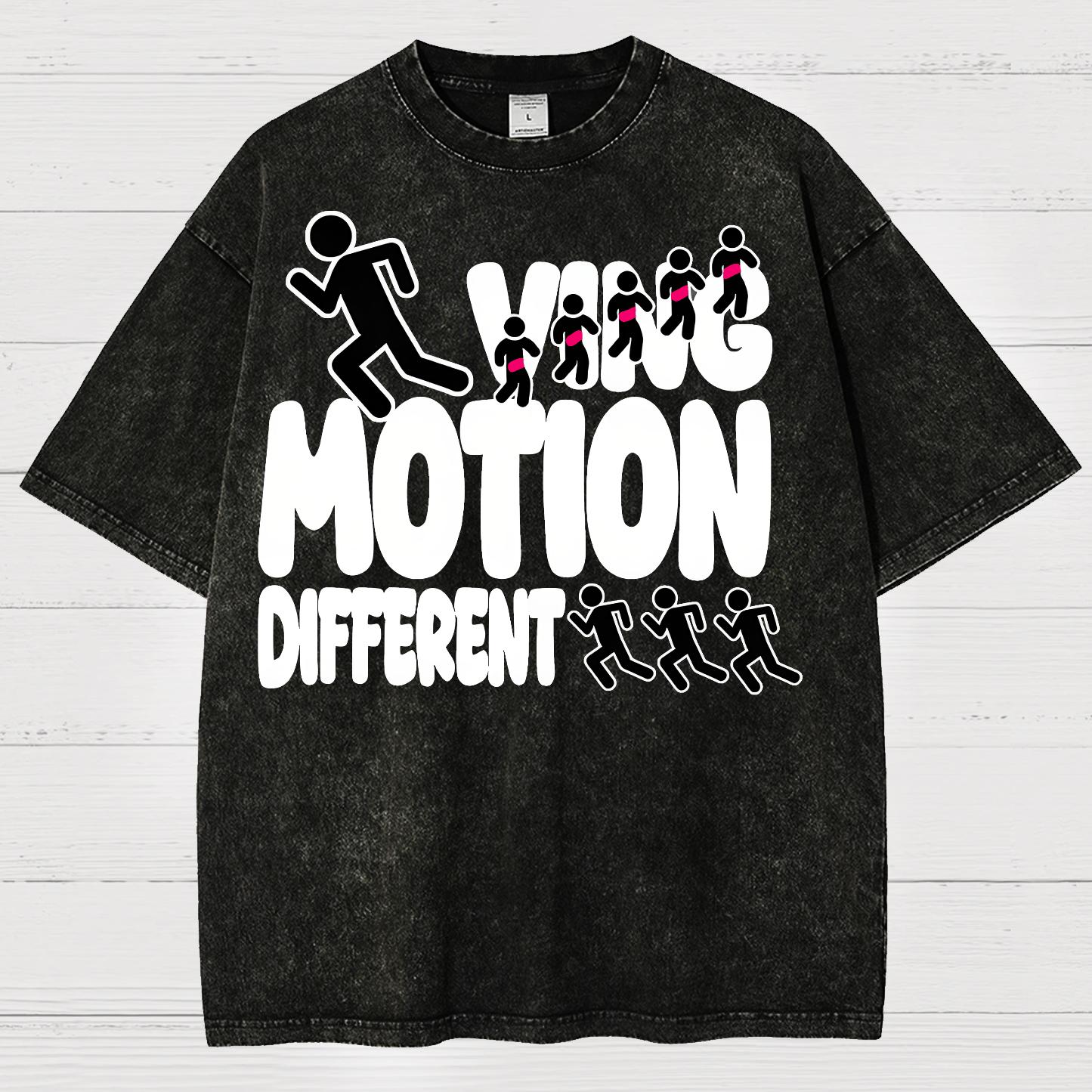 Ving Motion Different Funny Vintage Distressed T-shirt