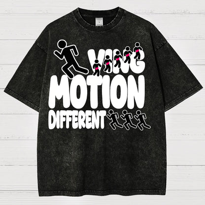 Ving Motion Different Funny Vintage Distressed T-shirt
