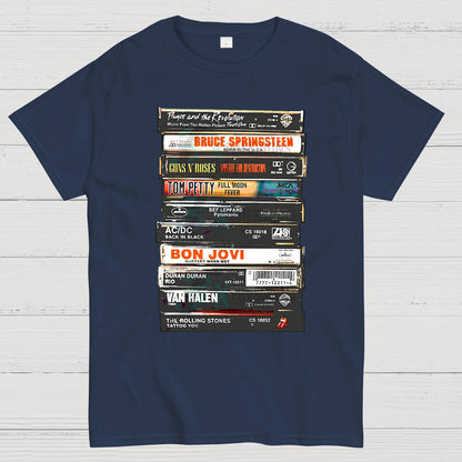 Vintage Rock Cassettes Geek T-Shirt