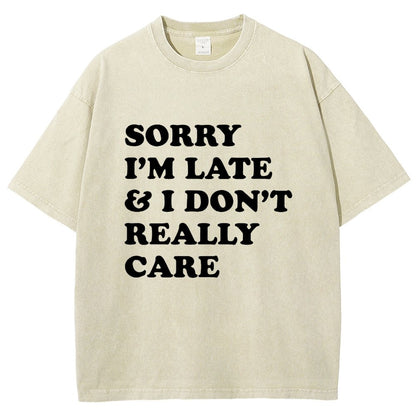 Sorry I'm Late Vintage Distressed T-shirt