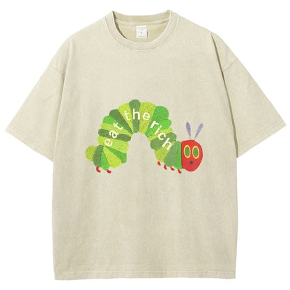 Eat the Rich Vintage Distressed T-shirt