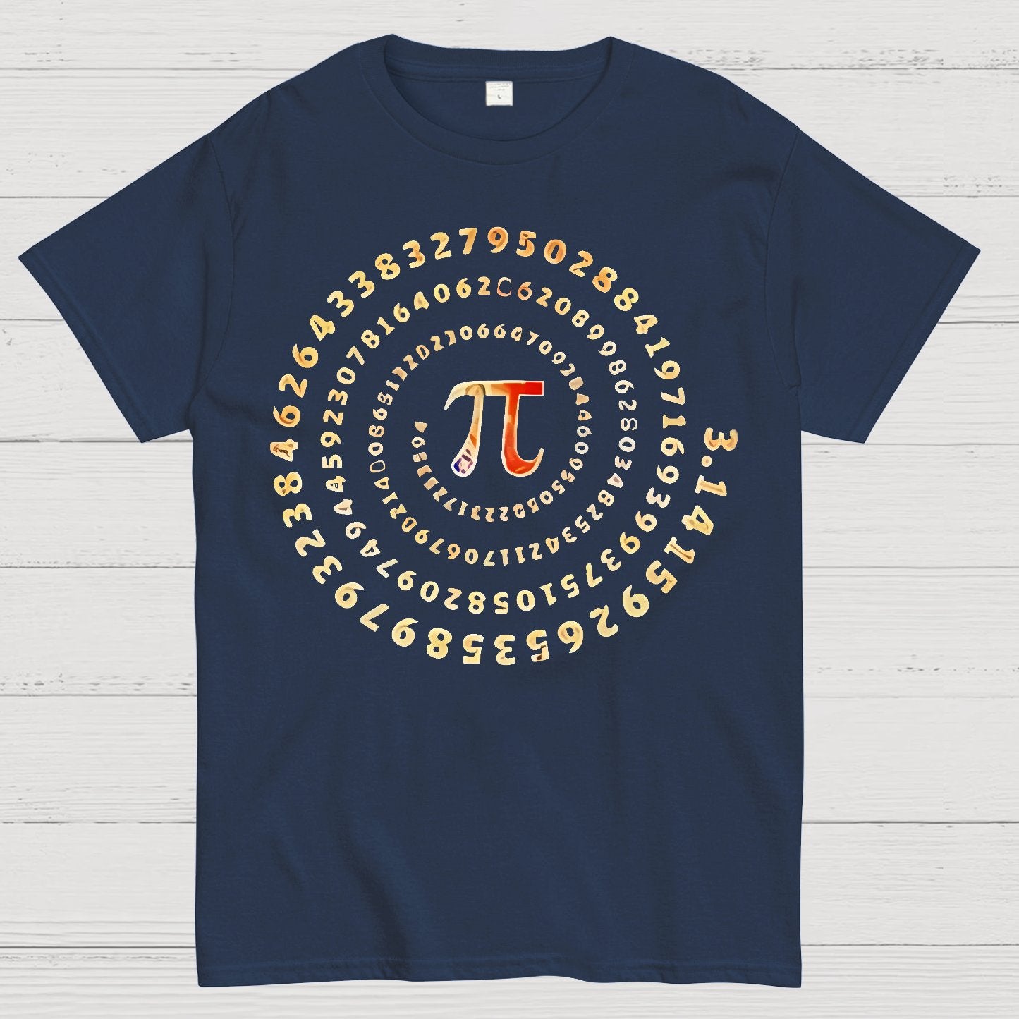 Pi Spiral Geek T-Shirt