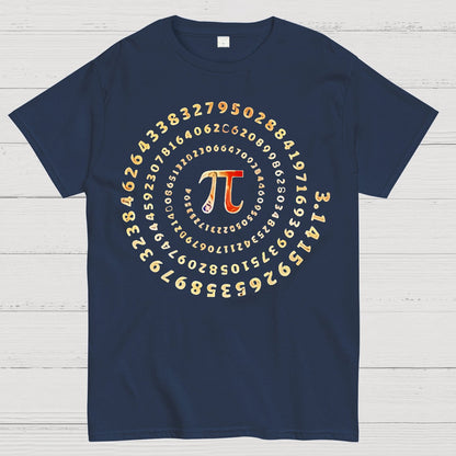 Pi Spiral Geek T-Shirt