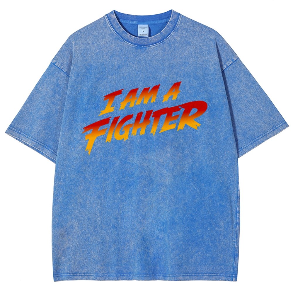 I Am A Fighter Vintage Distressed T-shirt