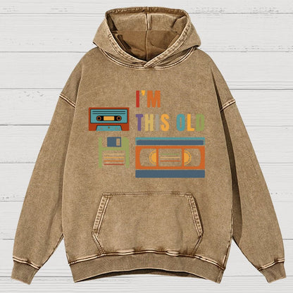 Im This Old Vintage Nerd Vintage Distressed Hoodie