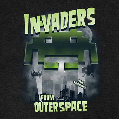 Invaders From Outer Space Vintage Distressed Hoodie