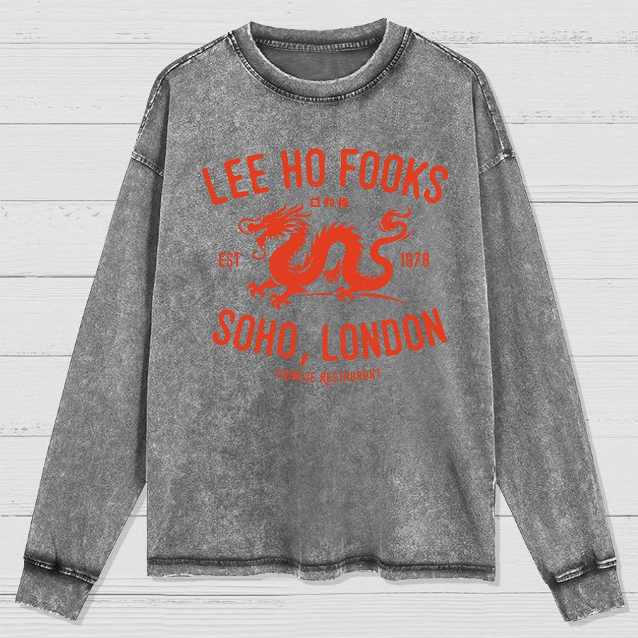 Lee Ho Fooks Vintage Resto Washed Long Sleeve Tee