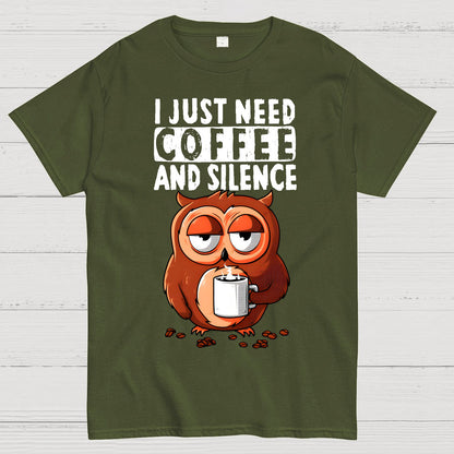 Coffee And Silence Geek T-Shirt