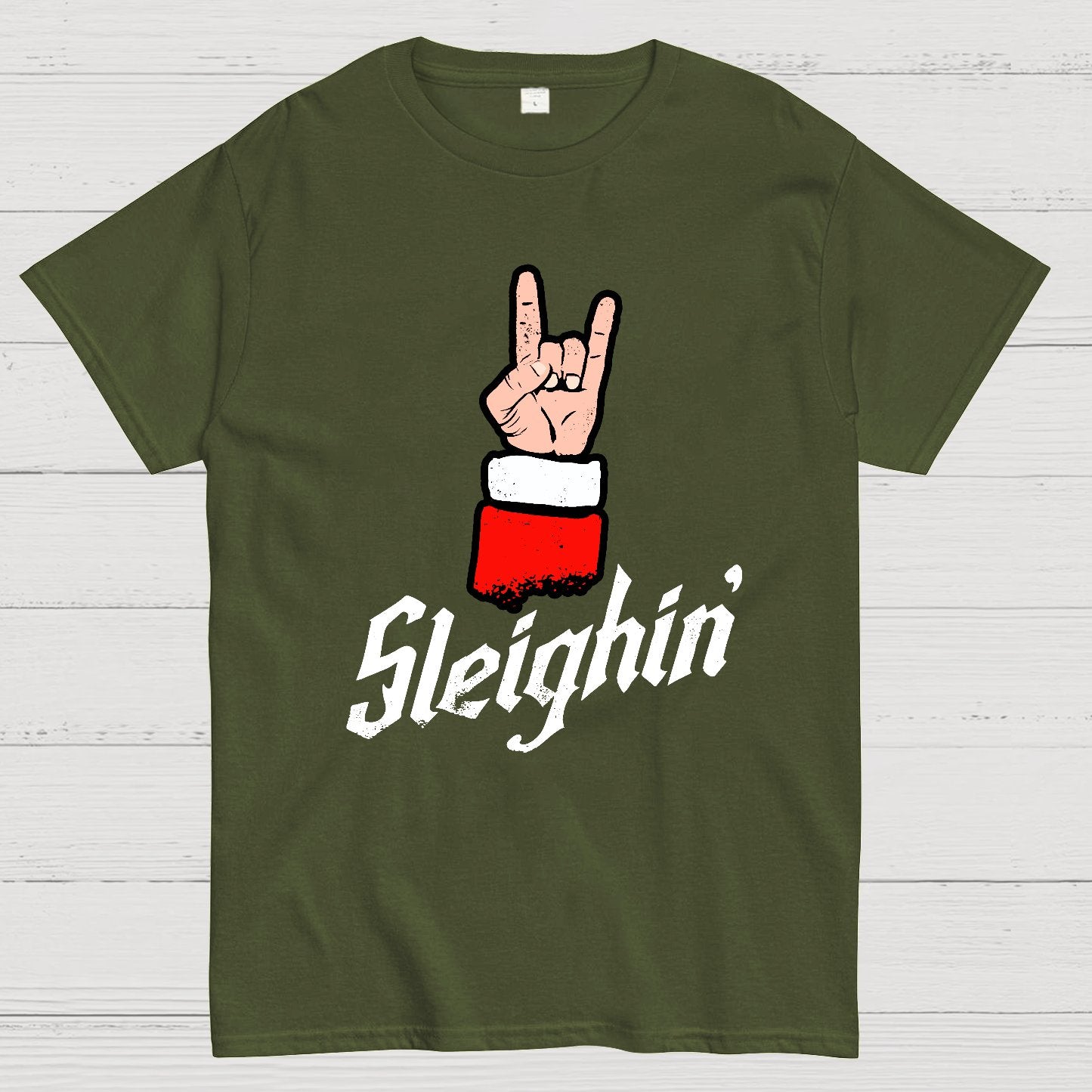Sleighin' Christmas Geek T-Shirt