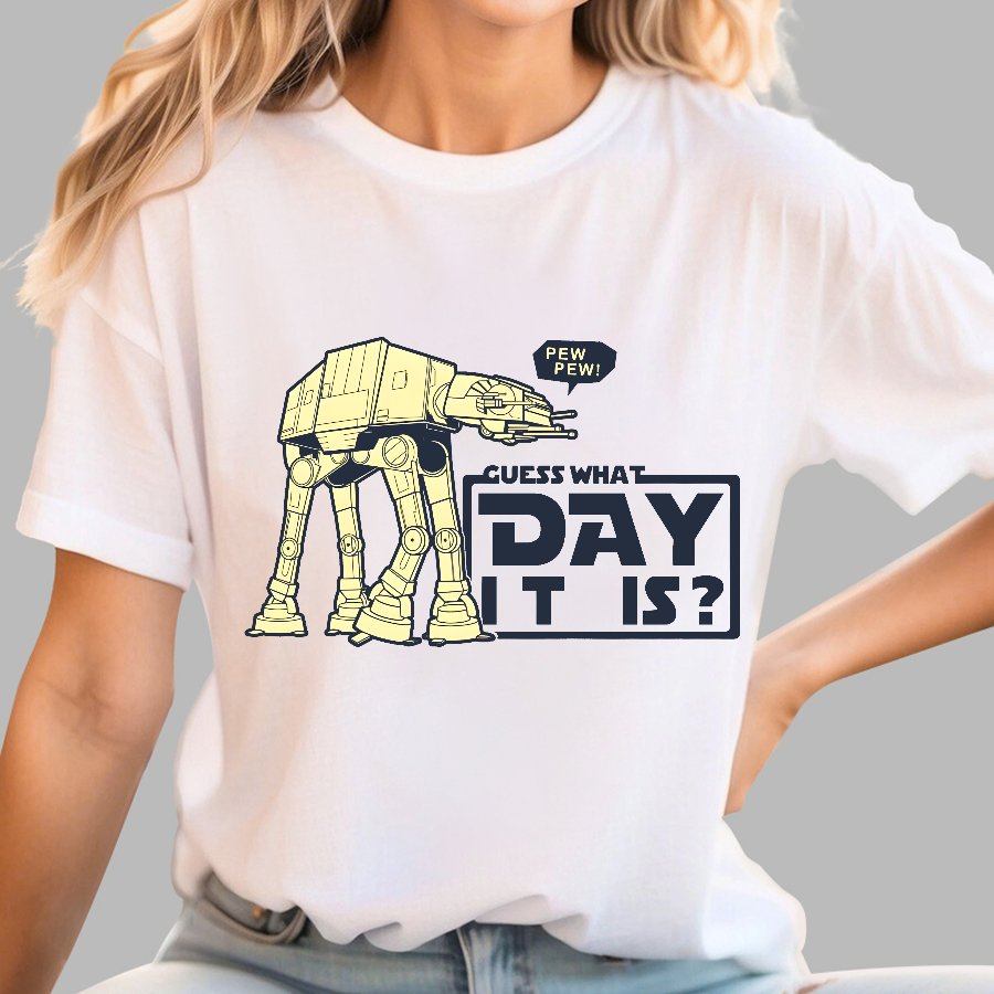 Pew Pew! Guess What Day It Is？Geek T-Shirt