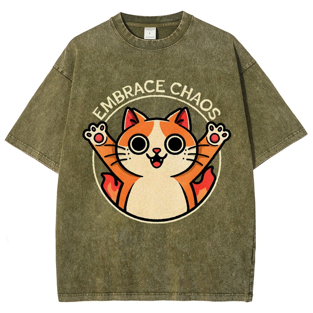 Embrace Chaos Vintage Distressed T-shirt