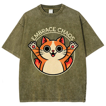 Embrace Chaos Vintage Distressed T-shirt