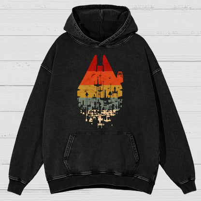 Retro Battleship Vintage Distressed Hoodie