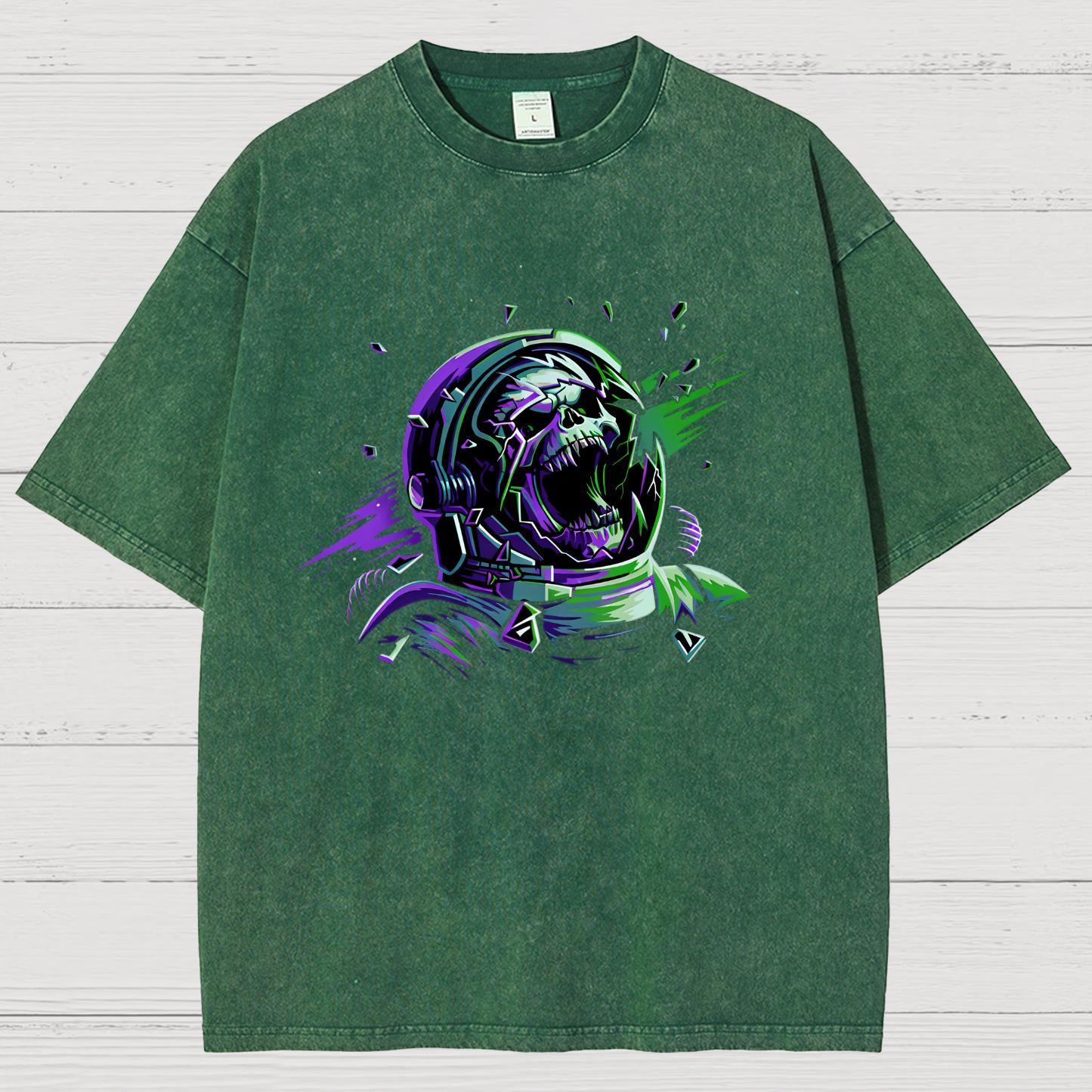 Space Scream Vintage Distressed T-shirt