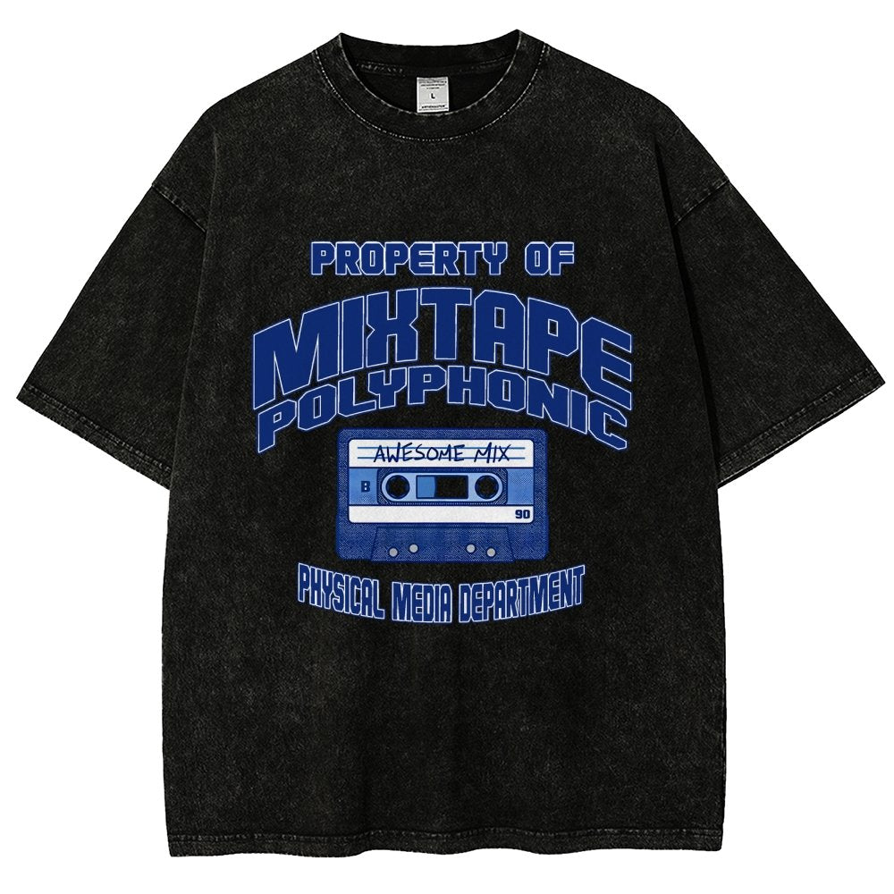Property of Mixtape Polyphonic Vintage Distressed T-shirt