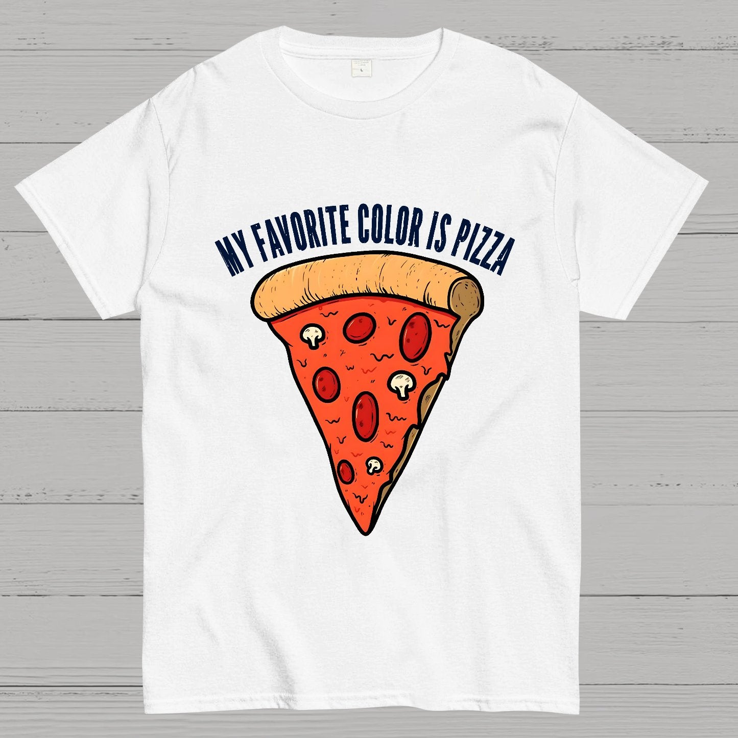 My Favorite Color is Pizza Funny Geek T-Shirt
