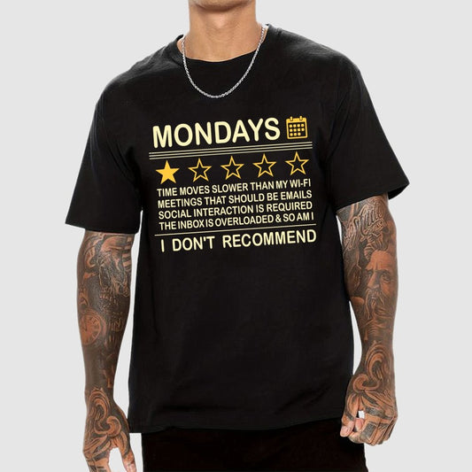 I Don't Recommend Mondays Geek T-Shirt