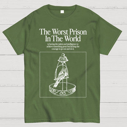 Bird in a cage Geek T-Shirt