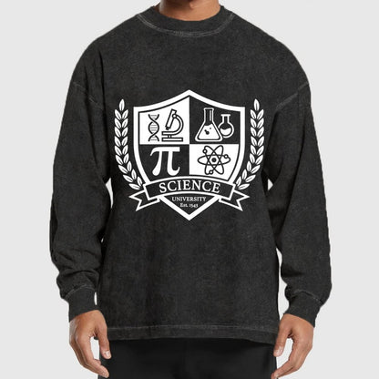 Science University Washed Long Sleeve Tee