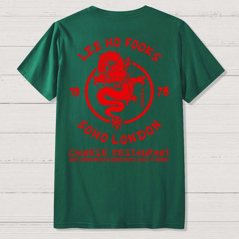Lee Ho Fooks Chinese Restaurant Back Printing Geek T-Shirt