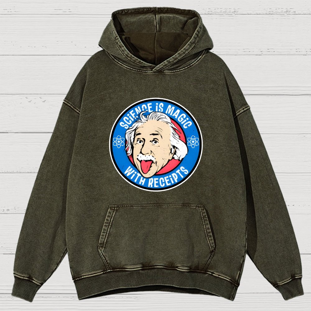Science Is Magic Vintage Distressed Hoodie