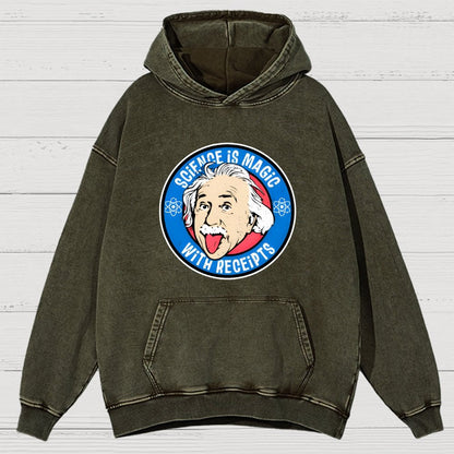 Science Is Magic Vintage Distressed Hoodie