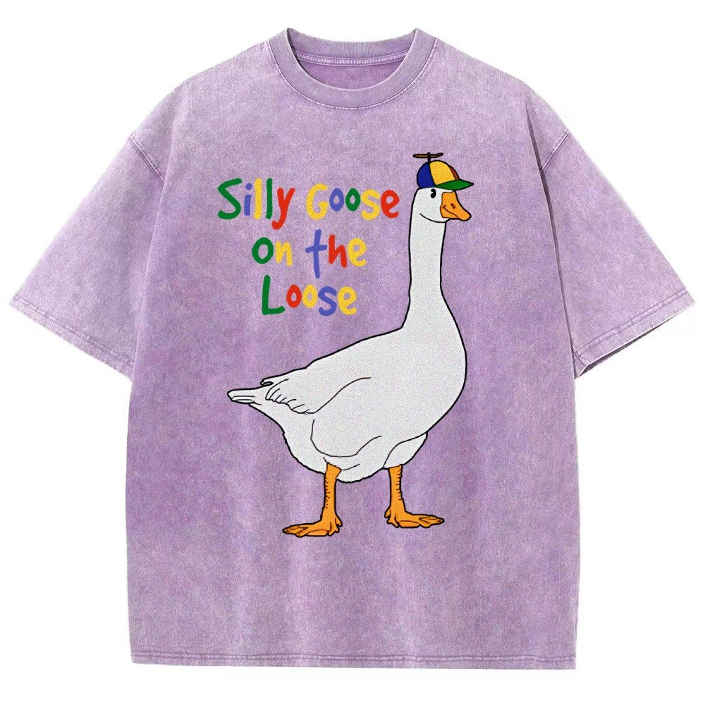 Silly Goose On The Loose Vintage Distressed T-shirt