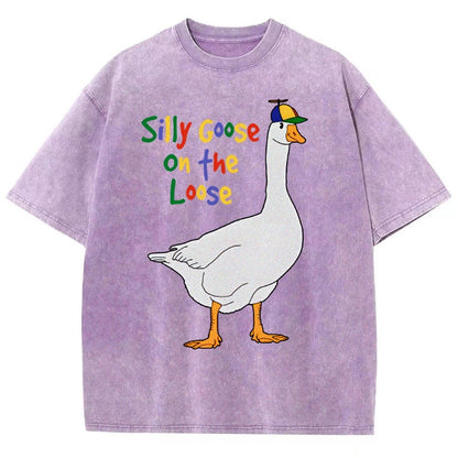 Silly Goose On The Loose Vintage Distressed T-shirt