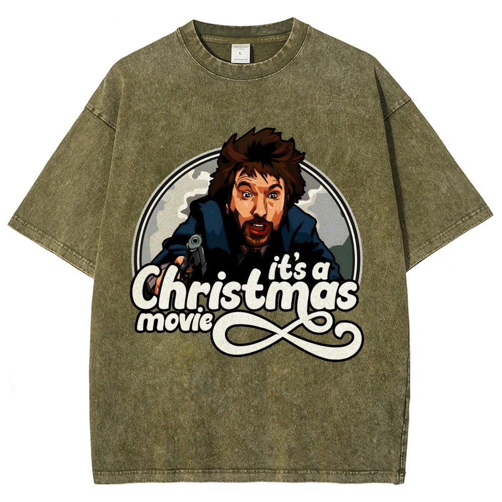 It‘s A Christmas Movie Vintage Distressed T-shirt
