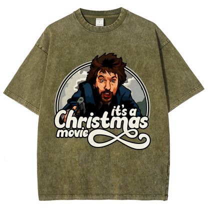 It‘s A Christmas Movie Vintage Distressed T-shirt