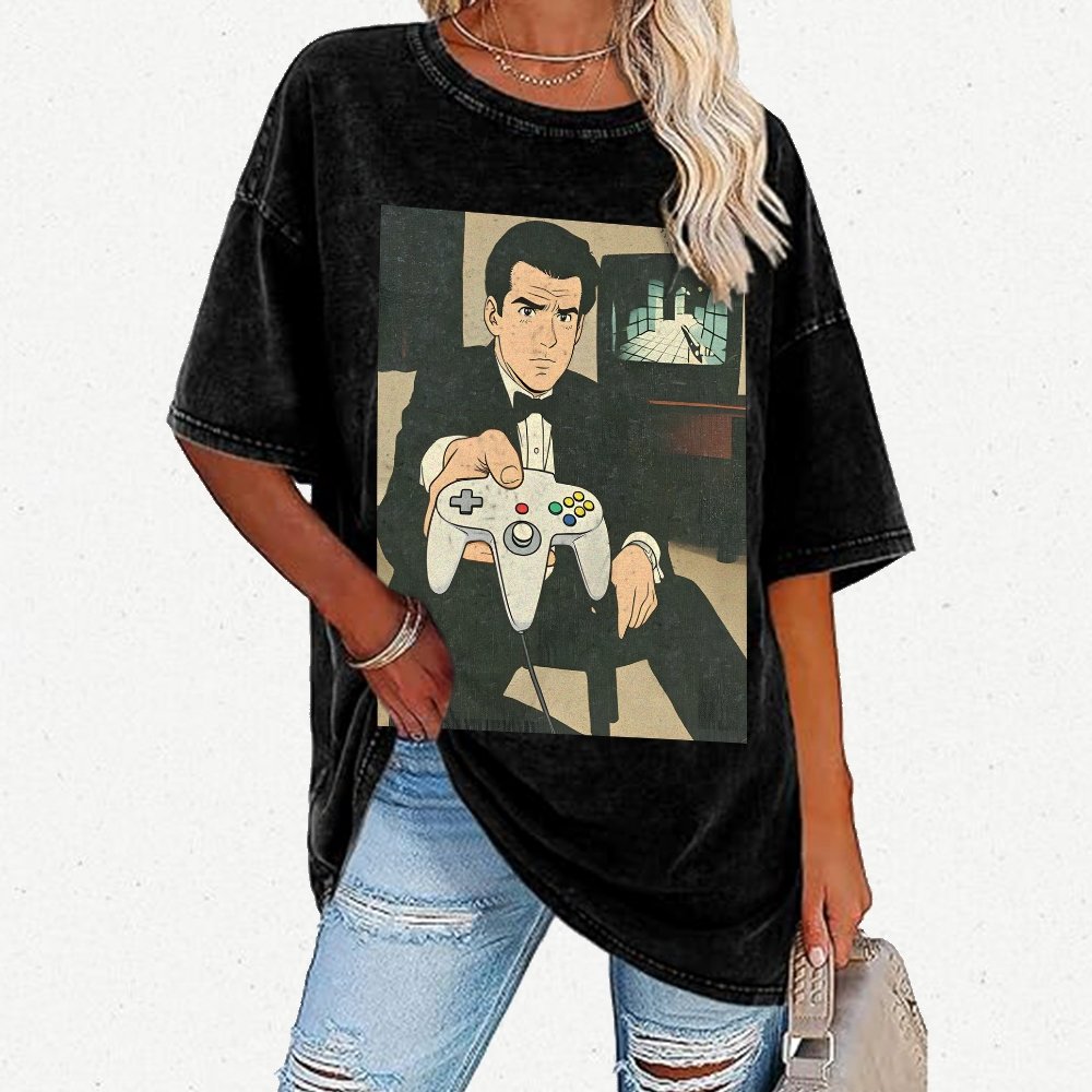 Come Play Retro Games Vintage Distressed T-shirt