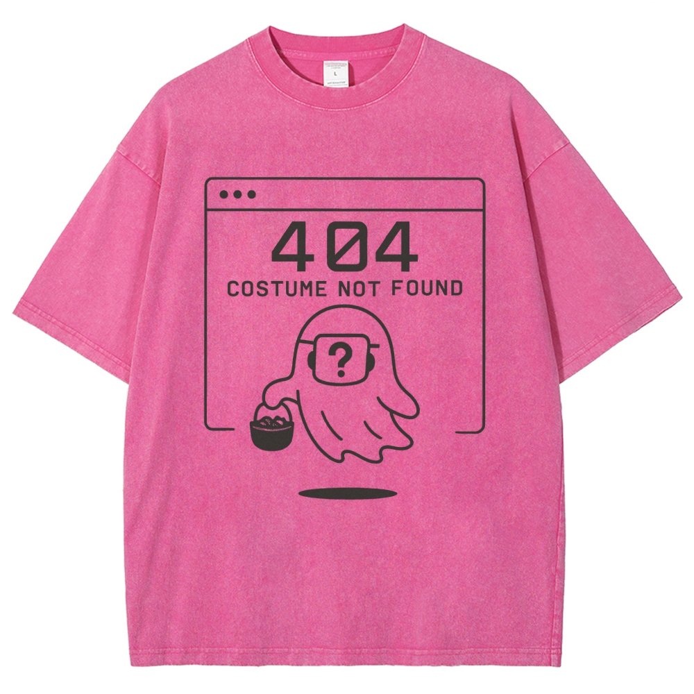 404 Costume Not Found  Funny Tech Halloween Vintage Distressed T-shirt