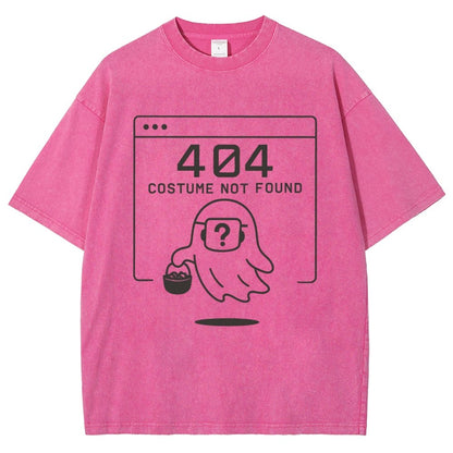 404 Costume Not Found  Funny Tech Halloween Vintage Distressed T-shirt