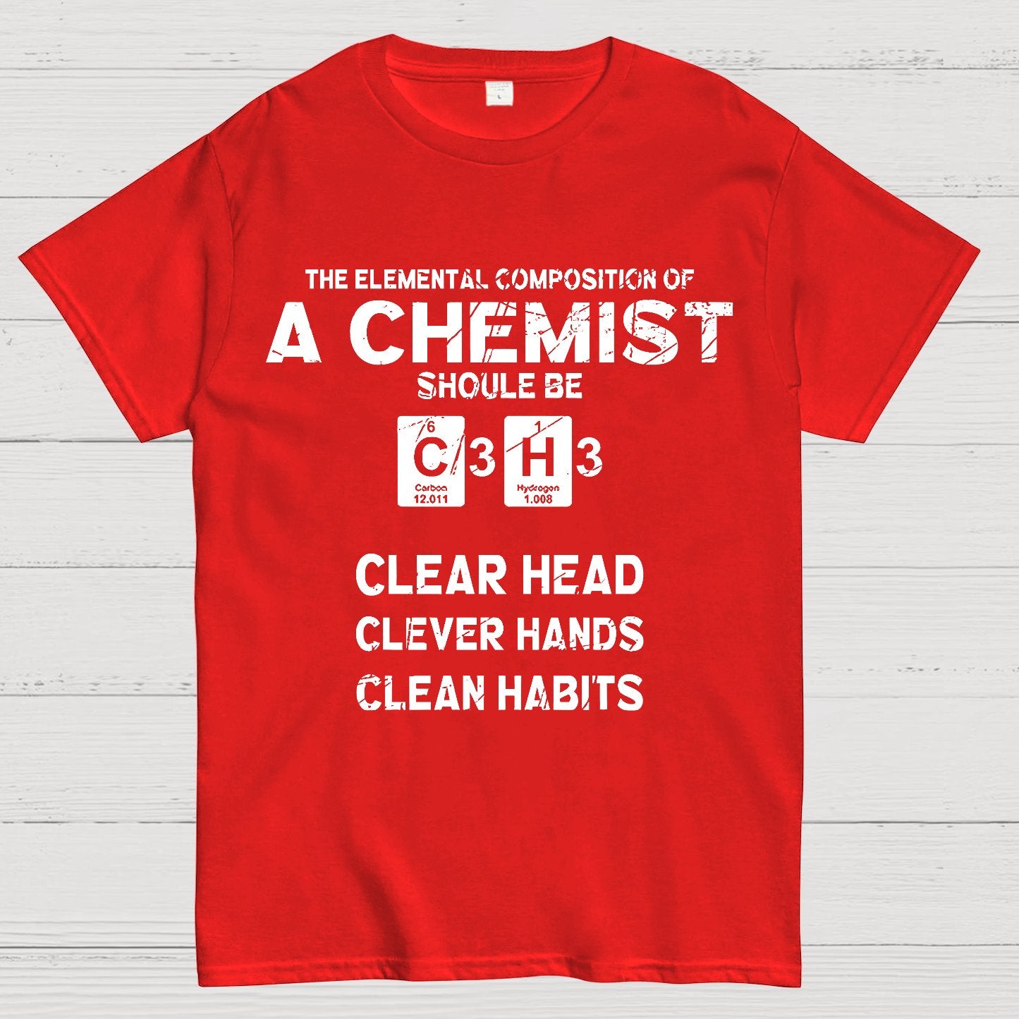 The Elemental C3H3 Geeky T-Shirt