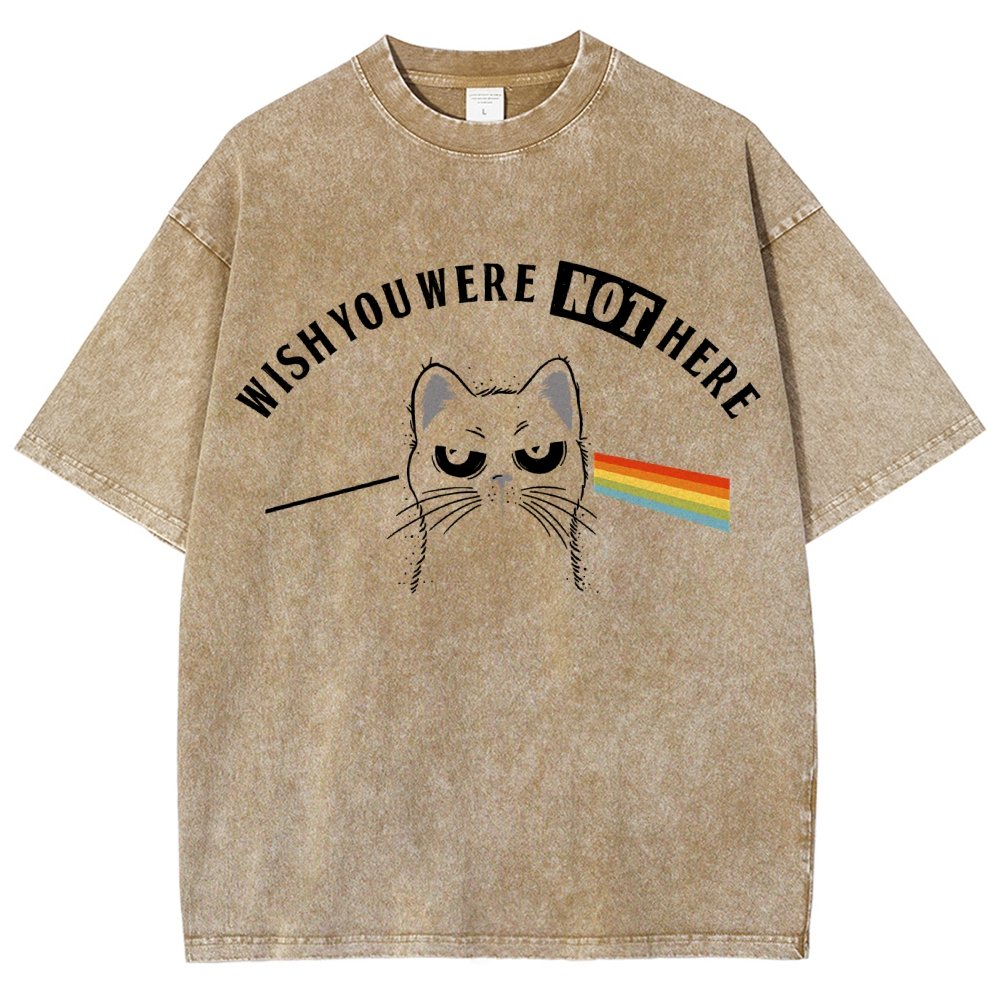 Wish You Were NOT Here Vintage Distressed T-shirt
