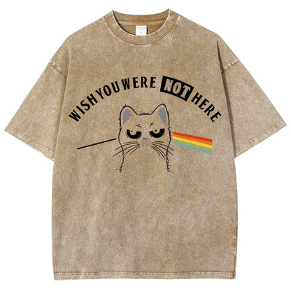 Wish You Were NOT Here Vintage Distressed T-shirt