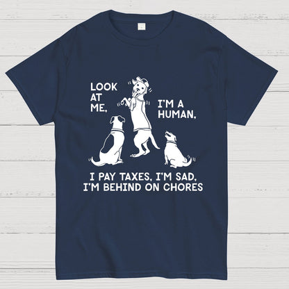 Dog Mocks Humans Geek T-Shirt