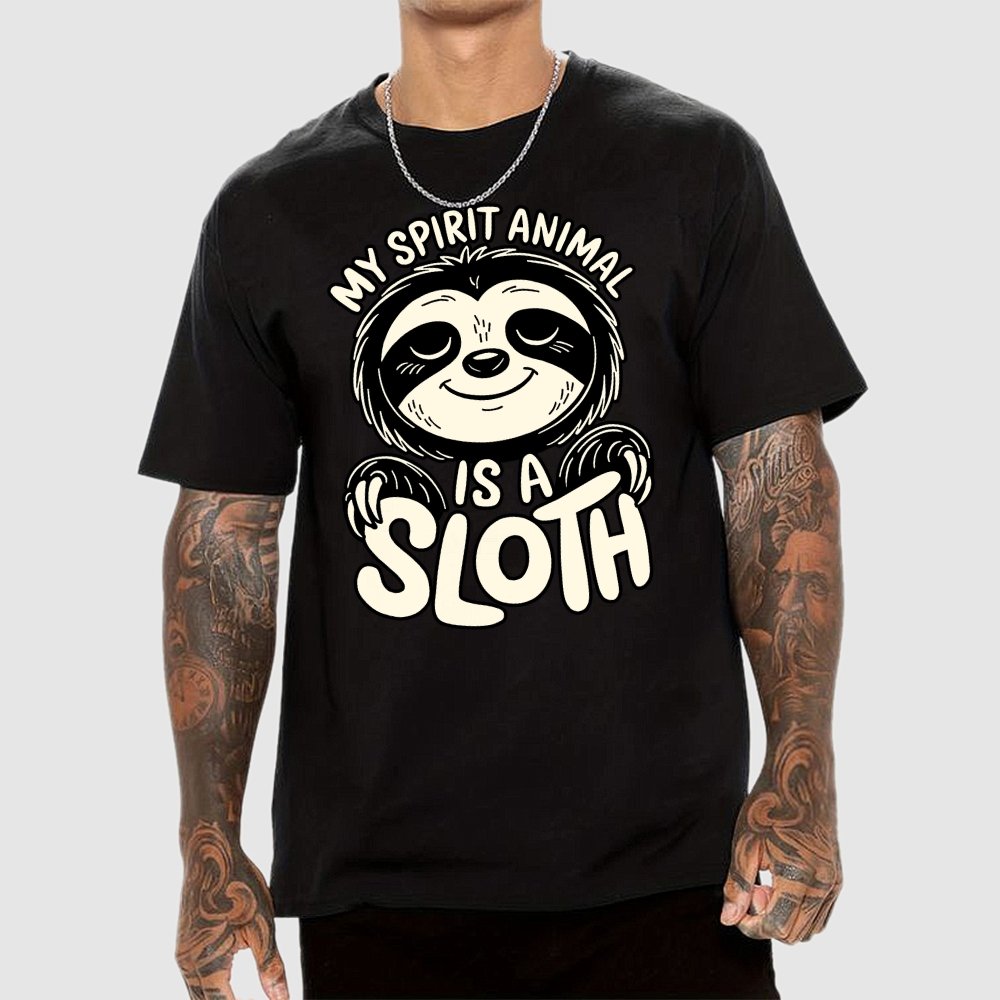 My Spirit Animal is a Sloth Geek T-Shirt