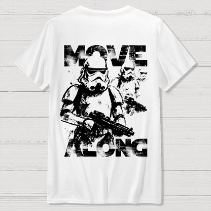 Move Along Front And Back Printing Geek T-Shirt