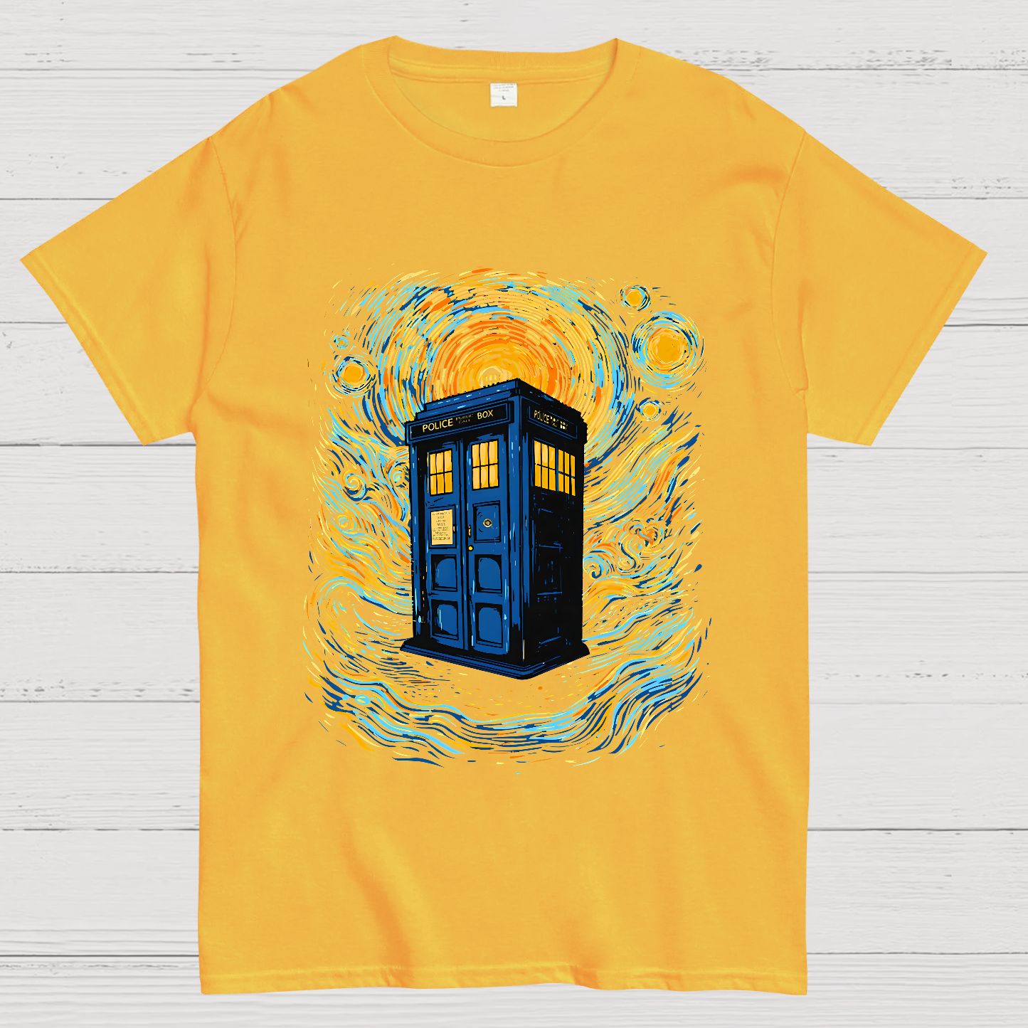 Starry Sky Phone Booth Geek T-Shirt