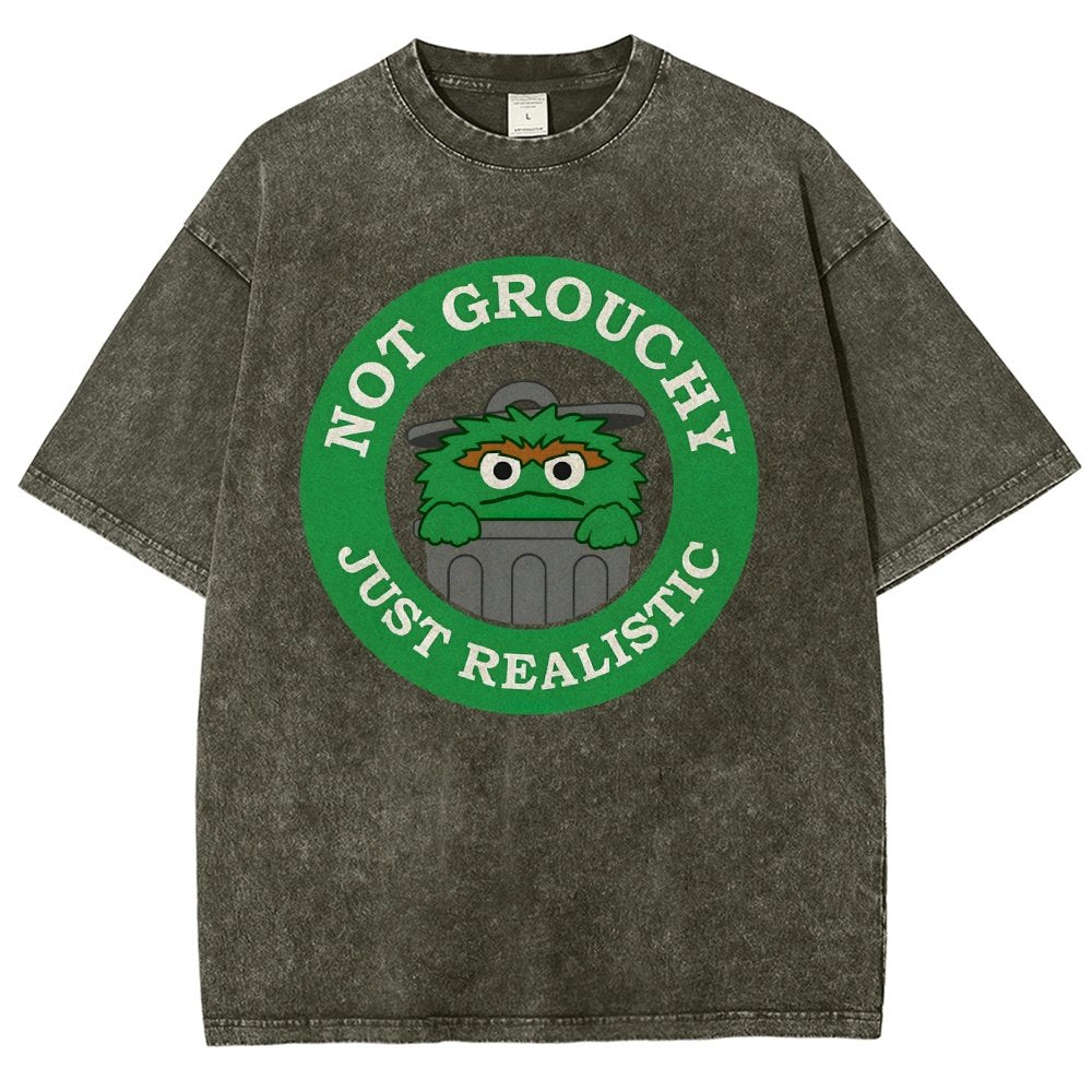 I'm Not Grouchy Vintage Distressed T-shirt
