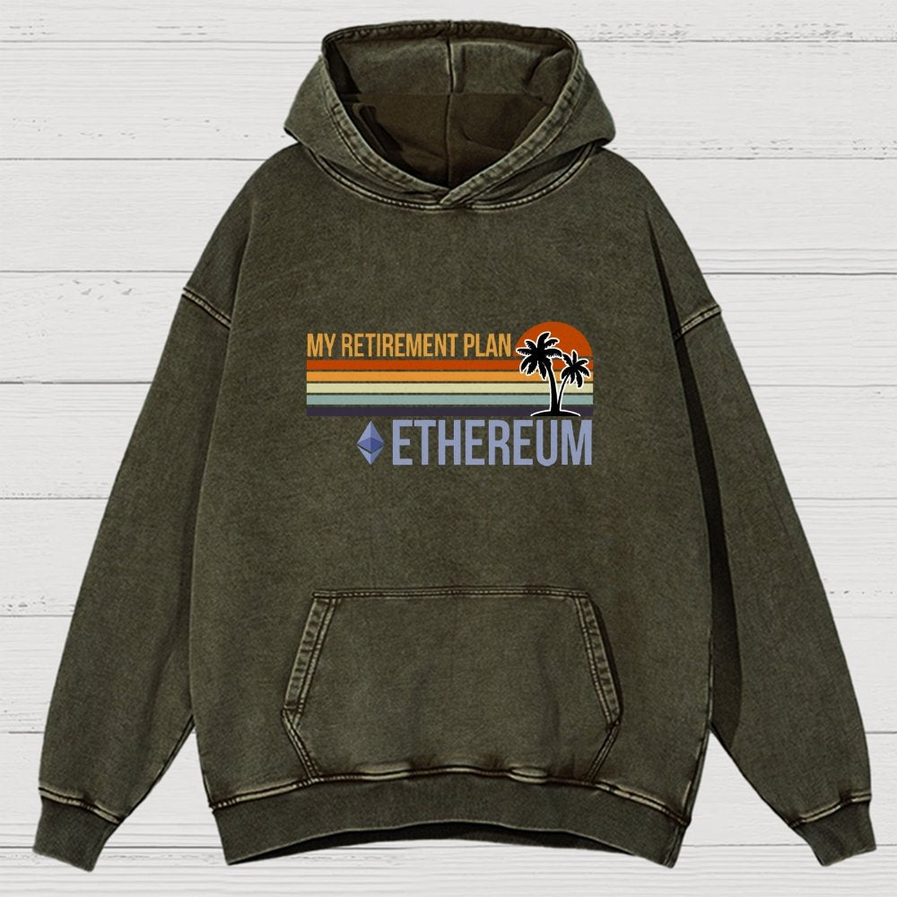 ETH Retirement Plan Vintage Distressed Hoodie