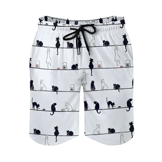 Cute Cat Geek Shorts