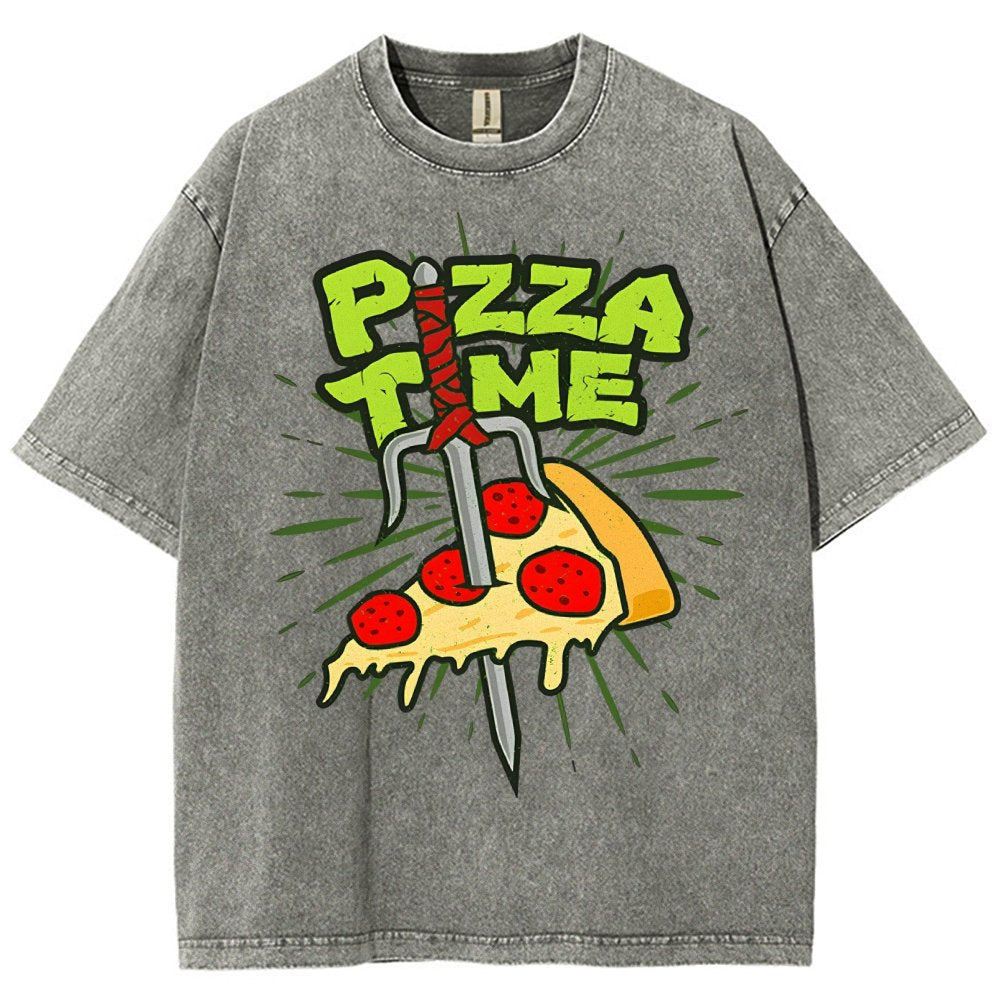 Pizza Time! Vintage Distressed T-shirt