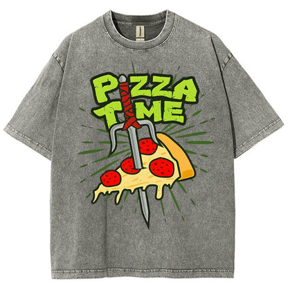 Pizza Time! Vintage Distressed T-shirt