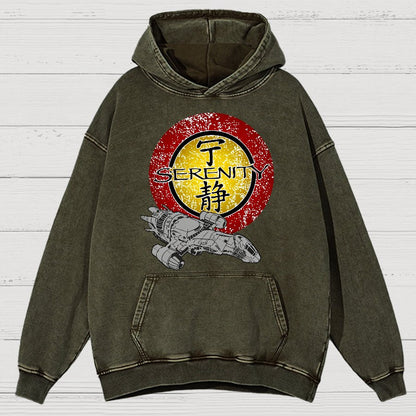 Firefly Starship Vintage Distressed Hoodie