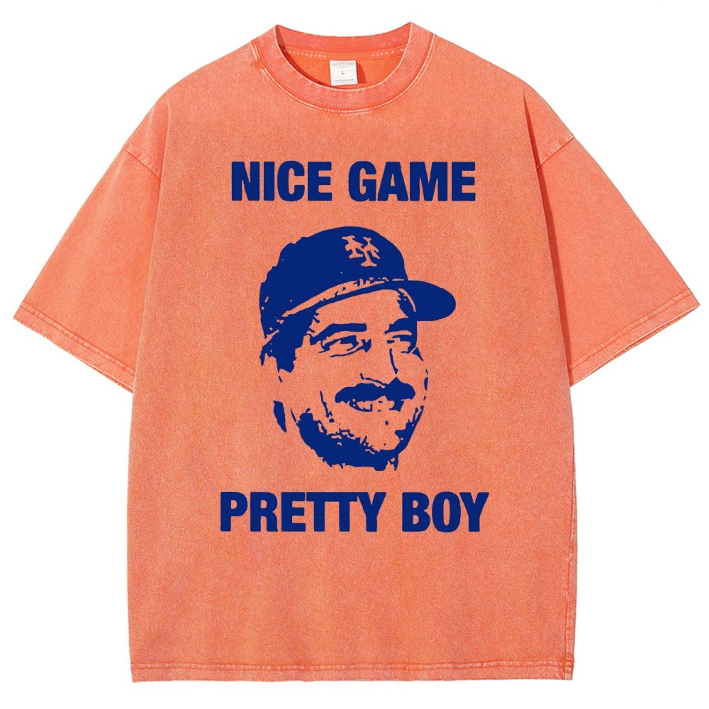 NICE GAME PRETTY BOY  Vintage Distressed T-shirt