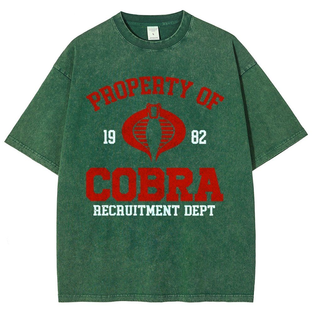 Property of cobra Vintage Distressed T-shirt