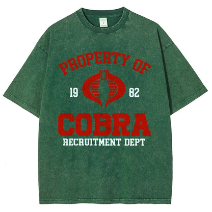 Property of cobra Vintage Distressed T-shirt