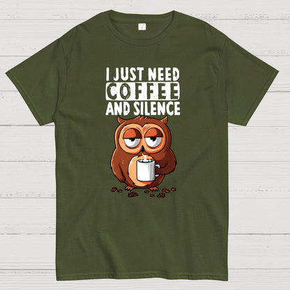 Coffee and Silence Geek T-Shirt